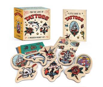 For the Love of Tattoos: A Wooden Magnet Set