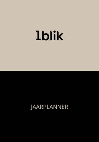 1blik Jaarplanner