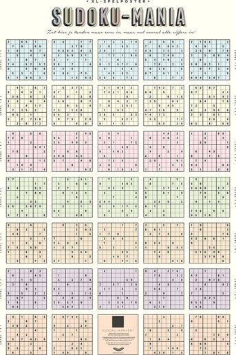 Stratier XL Spelposter - SUDOKU-MANIA