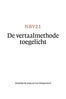 NBV21 - De vertaalmethode toegelicht